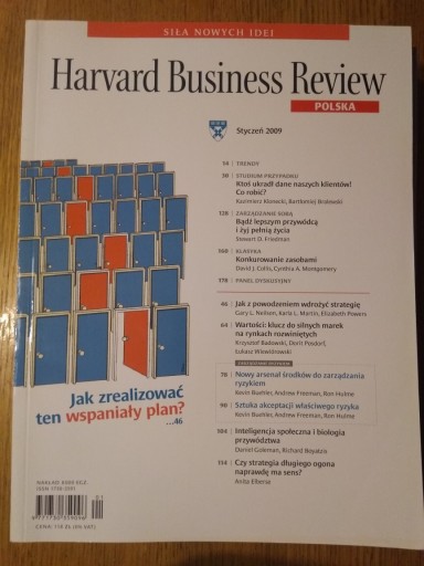 Zdjęcie oferty: Harvard Business Review Polska 01 2009