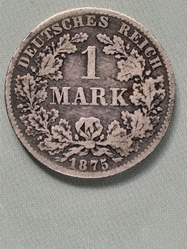 Zdjęcie oferty: 1 marka 1875 B srebro
