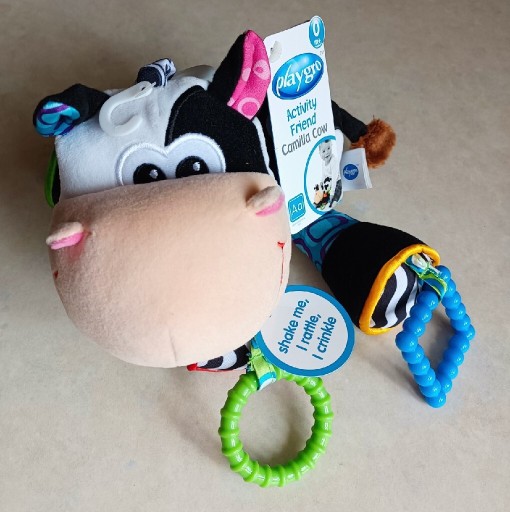 Zdjęcie oferty: Zabawka sensoryczna przywieszka Playgro krowa