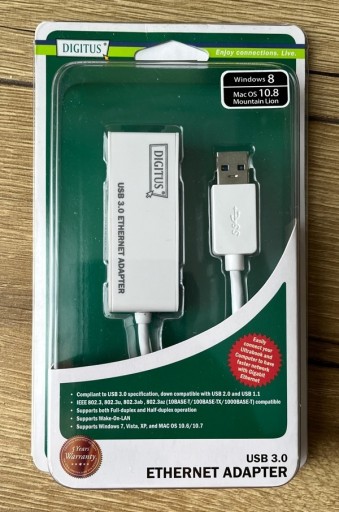 Zdjęcie oferty: Karta sieciowa adapter USB - RJ-45 Digitus DN-3023