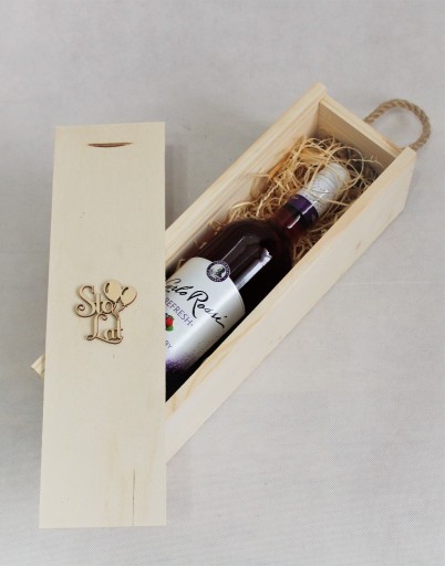 Zdjęcie oferty: Skrzynka drewniana na alkohol z napisem Sto Lat
