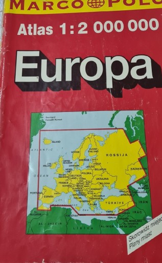 Zdjęcie oferty: Atlas Europa po 2000 skala 1:2 000 000