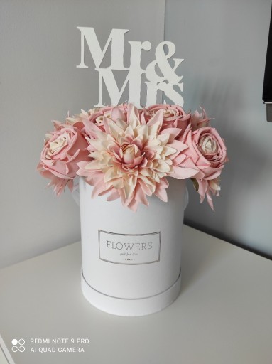 Zdjęcie oferty: FLOWER BOX duży pastelowa kompozycja na ślub