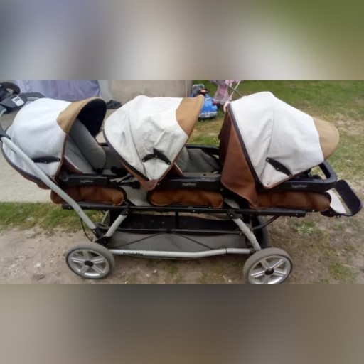 Zdjęcie oferty: Wózek bliźniaczy, dla 2 i 3 dzieci, spacerówka