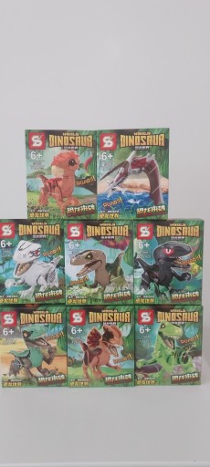 Zdjęcie oferty: Klocki dinosaur World dinozaury 8 paczek