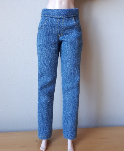 Zdjęcie oferty: Jeansy dla lalek Barbie | ubranko spodnie dżinsy