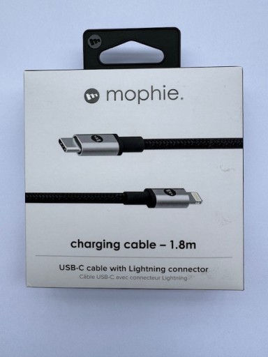 Zdjęcie oferty: Kabel Apple Lightning na USB-C Mophie 1,8 m czarny