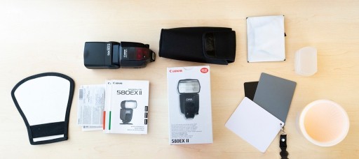 Zdjęcie oferty: Lampa błyskowa Canon Speedlite 580EX II !ZESTAW! 