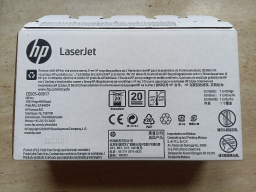 Zdjęcie oferty: CE505AC , HP toner Black 05A 