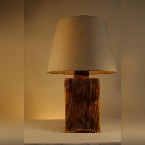 Zdjęcie oferty: LAMPA STOJĄCA EDISON DREWNIANA RETRO RĘKODZIEŁO