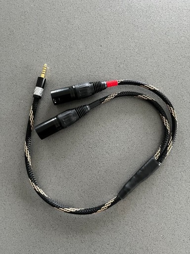Zdjęcie oferty: Kabel audio 50cm jack 4.4mm do XLR męski