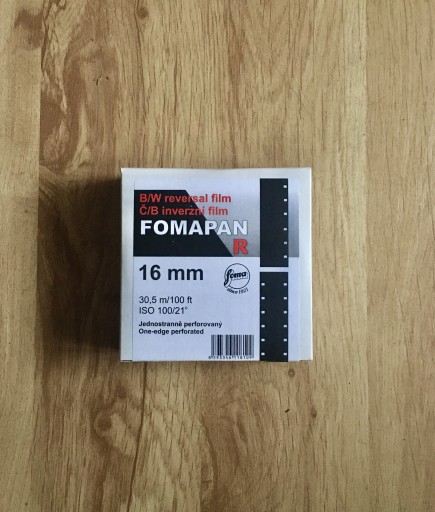 Zdjęcie oferty: Taśma 16mm Fomapan 100 30,5m