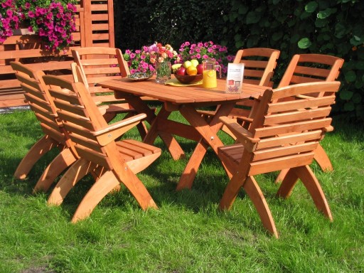 Zdjęcie oferty: Zestaw mebli ogrodowych 6 krzeseł +stół owal typ X