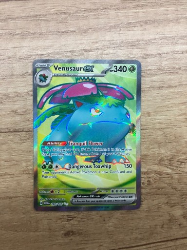 Zdjęcie oferty: Karta Pokemon Venusaur Ex 182/165 151 Mew