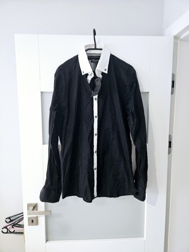 Zdjęcie oferty: Nowa czarna koszula Daniel de Prato L slim fit