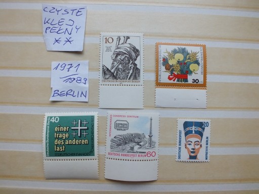 Zdjęcie oferty: 5szt.znaczki ** Niemcy 1971/1989r. BERLIN RFN BRD