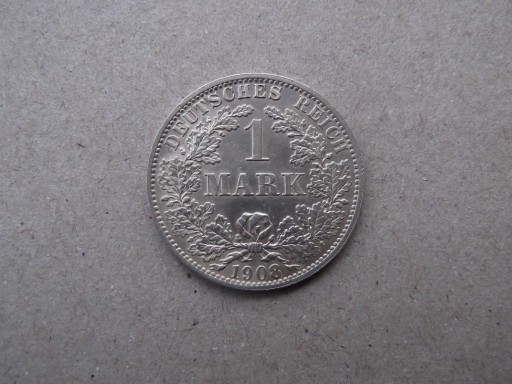 Zdjęcie oferty: Niemcy 1 marka 1908 A  st.2+/1-