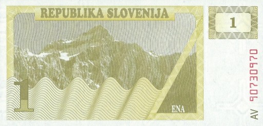 Zdjęcie oferty: Słowenia - 1 Tolar - 1990 - P1 - St.1