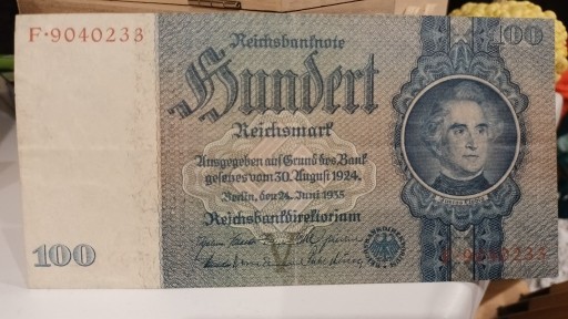 Zdjęcie oferty: Niemcy Rzesza 100 Marek 1935r. 