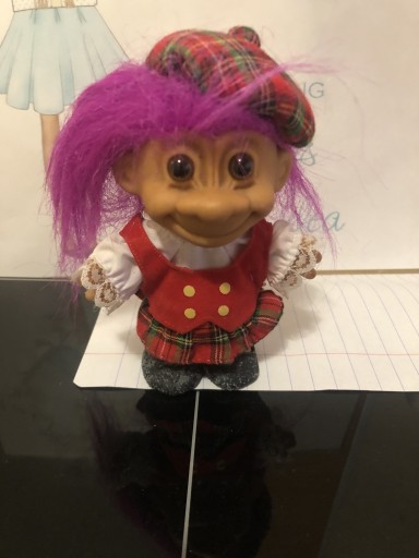 Zdjęcie oferty: Vtg RUSS Lucky Around the World TROLL Doll 5" 