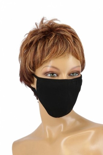 Zdjęcie oferty: Maska ochronna bawełniana dwuwarstwowa czarna 
