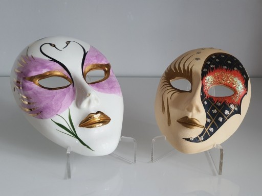Zdjęcie oferty: Ceramiczne maski ścienne tzw. maski weneckie