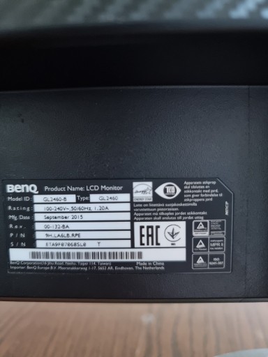 Zdjęcie oferty: BENQ GL2460-B