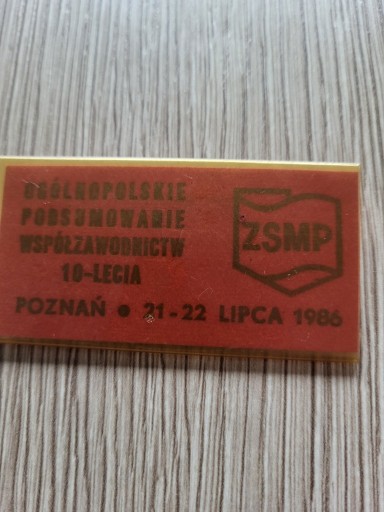 Zdjęcie oferty: ZSMP POZNAŃ 1986
