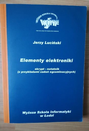 Zdjęcie oferty: ELEMENTY ELEKTRONIKI - JERZY LUCIŃSKI