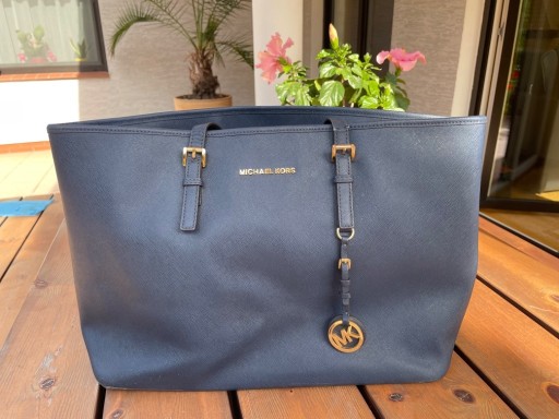 Zdjęcie oferty: MICHAEL KORS GRANATOWA TORBA 'JET SET'