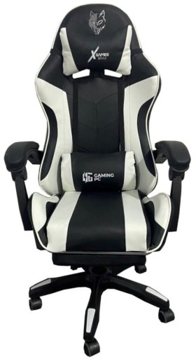 Zdjęcie oferty: Fotel gamingowy z masażerem Czarno-biały II kat