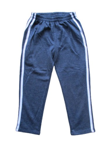Zdjęcie oferty: Spodnie dresowe dżinsowe z paskami bawełniane 134
