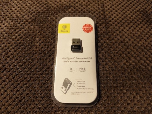 Zdjęcie oferty: Adapter USB-C do USB-A Baseus | 5A | Czarny | Nowy