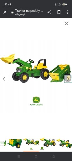 Zdjęcie oferty: Dwa traktorki z łyżkami i przyczepami