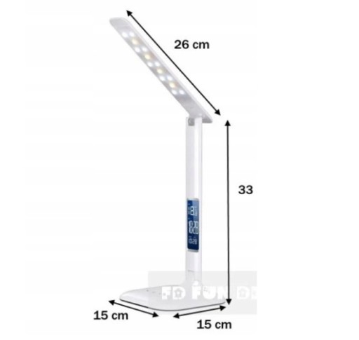 Zdjęcie oferty: Fun Desk Lampka biurkowa LED - LC1 kalendarz, budzik, zegarek