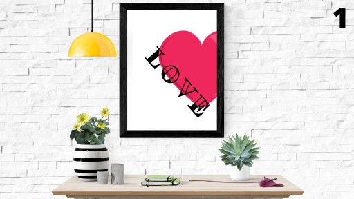 Zdjęcie oferty: Walentynki plakat obrazek miłość cyfrowy produkt