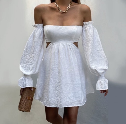 Zdjęcie oferty: Sukienka hiszpanka biel rozm M