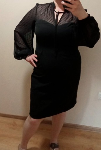 Zdjęcie oferty: Elegancka czarna sukienka rozmiar 46