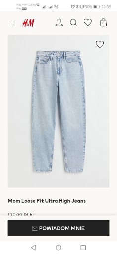 Zdjęcie oferty: Spodnie loose mom jeans