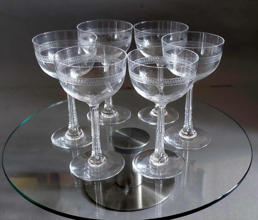 Zdjęcie oferty: Art Deco zestaw kieliszków do napojów alkoholowych