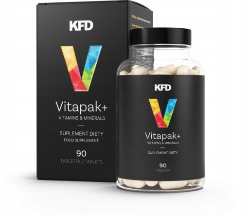 Zdjęcie oferty: Suplement diety KFD Vitpak+ 90 tabletek tabletki.