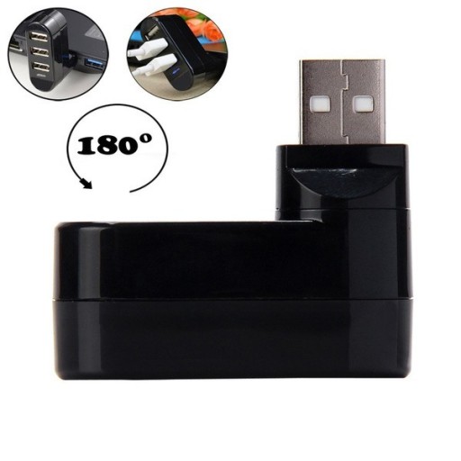 Zdjęcie oferty: Mini HUB USB rozdzielacz 3xUSB 2.0 obrotowy