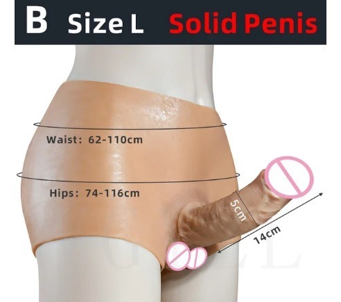 Zdjęcie oferty: Sylikonowe majtki proteza penisa 5cm xxl strap-on