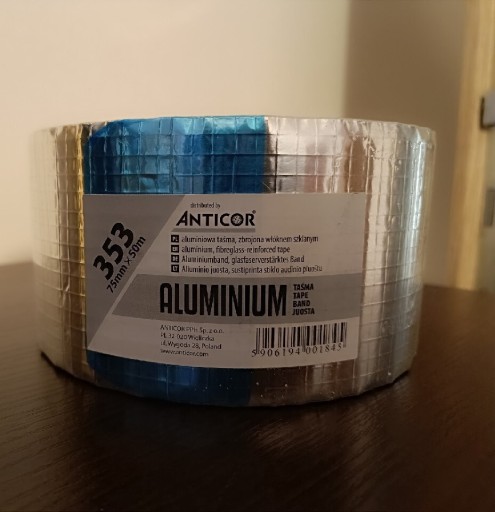Zdjęcie oferty: Aluminiowa taśma, zbrojona włóknem szklanym.