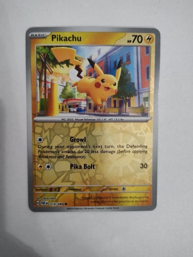 Zdjęcie oferty: Pikachu 62/193 reverse holo - Paldean fates