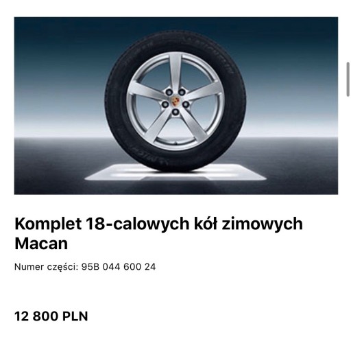 Zdjęcie oferty: Koła zimowe PORSCHE MACAN Oryginał 235/60 R18 i 255/55 R18