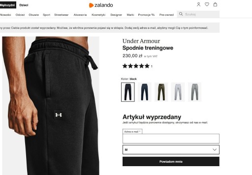 Zdjęcie oferty: Spodnie dresowe UNDER ARMOUR bawełniane dresy