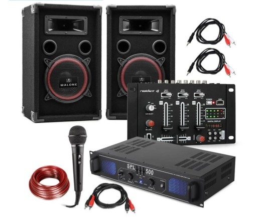 Zdjęcie oferty: Zestaw DJ PA "DJ-14" BT ( zestaw do karaoke)