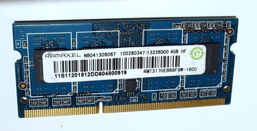 Zdjęcie oferty: Pamięć RAM DDR3 4GB 1600