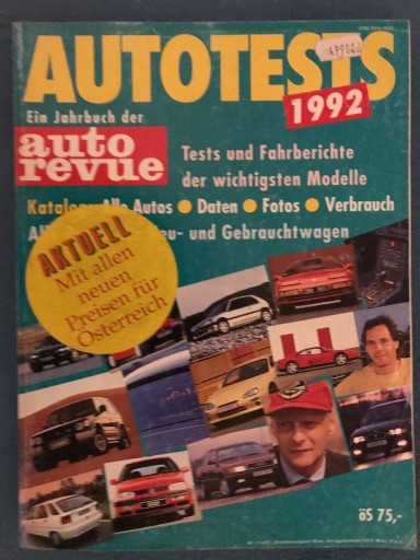 Zdjęcie oferty: AUTOTESTS - 1992r Katalog austriacki 370 stron.